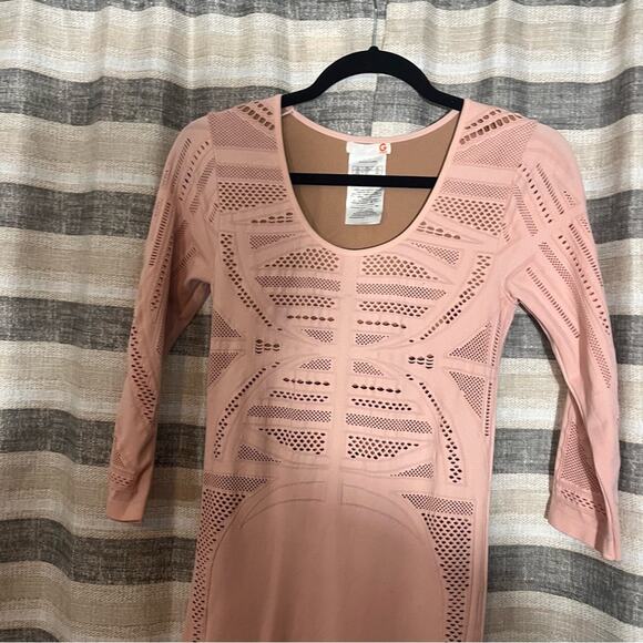 G By Guess Pink And Tan Dress Size XS - Picture 3 of 7